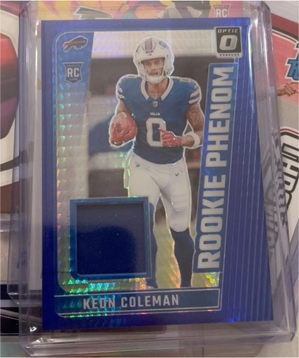 2024 Donruss Optic #RPB-KCN Keon Coleman Rookie Phenom Blue Hyper — front
