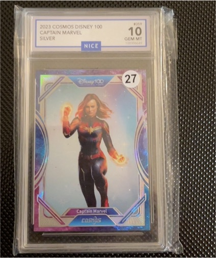 2023 Kakawow Cosmos Disney 100 #359 Captain Marvel Silver — front