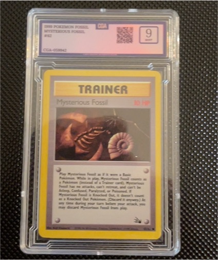 1999 Pokémon Fossil #62 Mysterious Fossil — front
