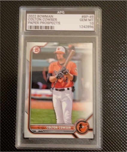 2022 Bowman Paper Prospects #BP-49 Colton Cowser — front