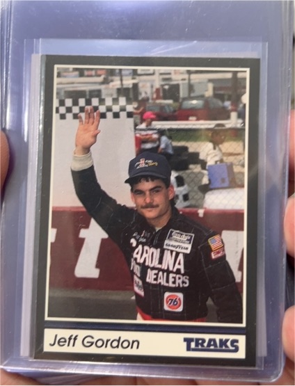 1991 Traks #1 Jeff Gordon — front