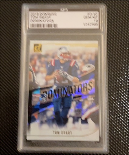 2018 Panini Donruss Dominators #D10 Tom Brady — front