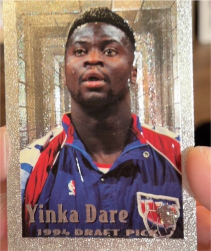 1994-95 Topps Embossed #114 Yinka Dare — front