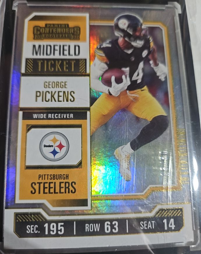 2023 Panini Contenders Midfield Ticket #82 George Pickens — front