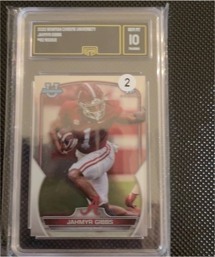 2022 Panini Chronicles #2 Jahmyr Gibbs — front
