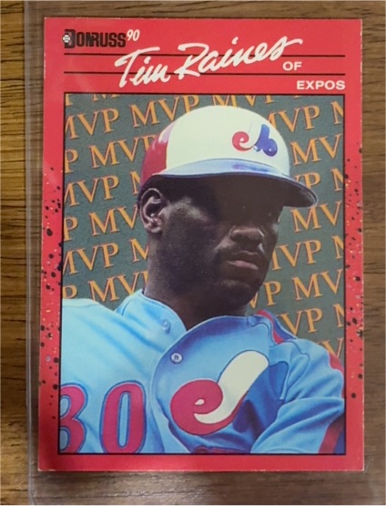 1990 Donruss #BC-7 Tim Raines — front