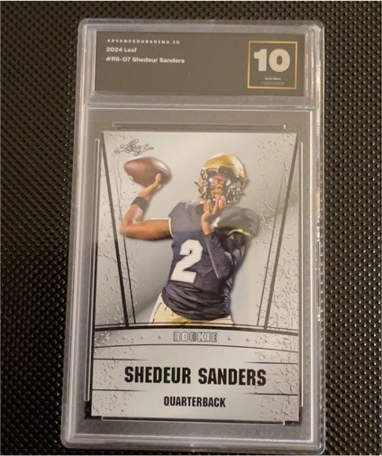 2024 Leaf #RS-07 Shedeur Sanders — front