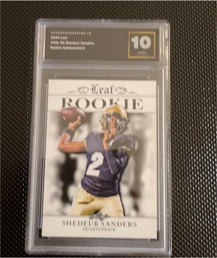 2024 Leaf Shedeur Sanders #RA-45 Rookie Achievement — front