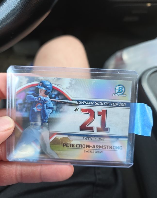 2023 Bowman Chrome Scouts Top 100 #BTP-21 Pete Crow-Armstrong — front