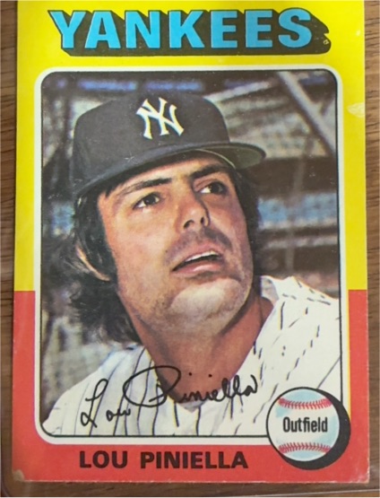 1975 Topps #217 Lou Piniella — front