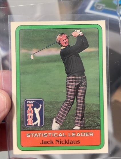 1981 Donruss #NNO Jack Nicklaus Statistical Leader — front
