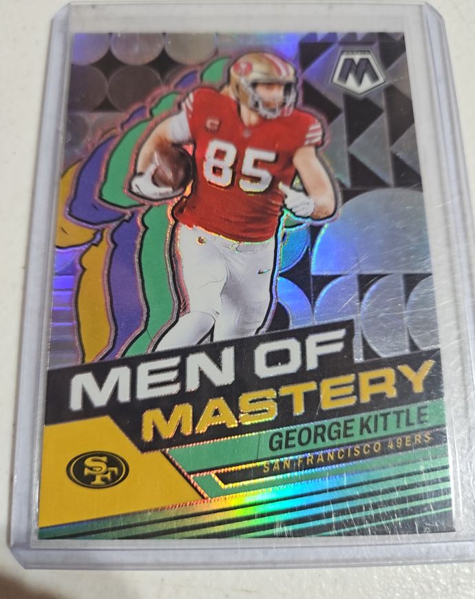 2024 Panini Mosaic #MM-11 George Kittle Men of Mastery — front