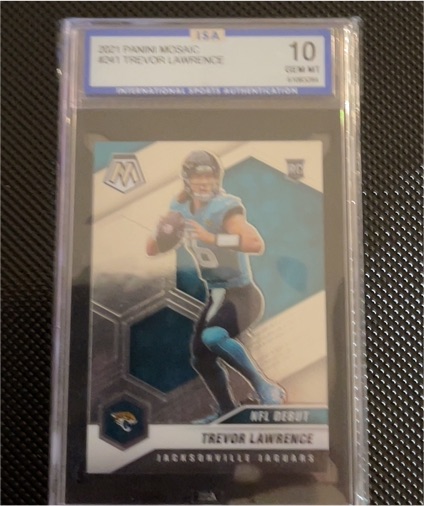 2021 Panini Mosaic NFL Debut #241 Trevor Lawrence — front