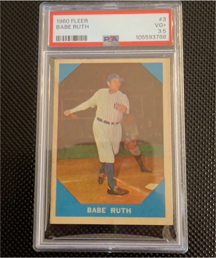 1960 Fleer #3 Babe Ruth — front