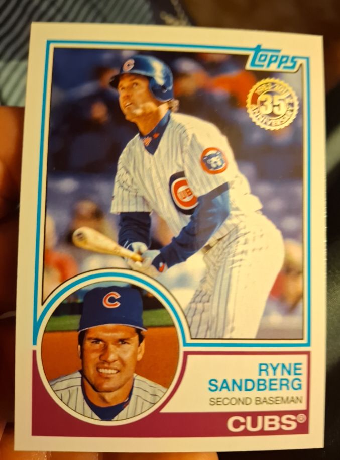 1986 Topps #535 Ryne Sandberg — front