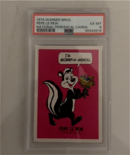 1974 Warner Bros. Pepe Le Pew National Periodical Cards — front