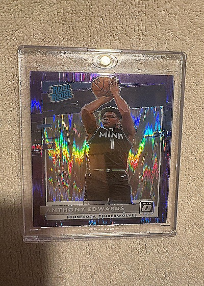 2020 Donruss Optic #MINT Anthony Edwards — front