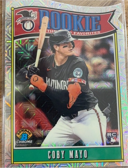 2022 Bowman Chrome #BCR-101 Coby Mayo — front