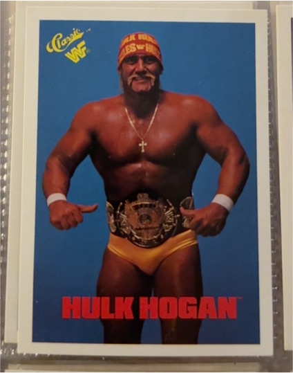 1990 Classic WWF #1 Hulk Hogan — front