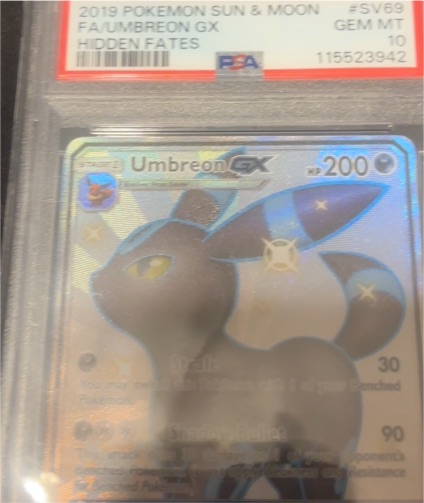 2019 Pokemon Sun & Moon #SV69 Umbreon GX — front