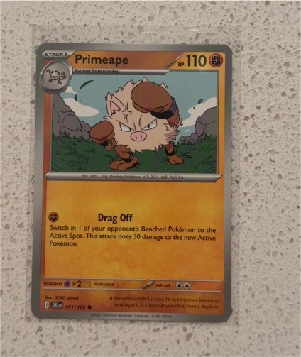 2022 Pokémon #091 Primeape — front