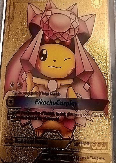 2015 Pokémon XY Promo #XY-P Pikachu Cosplay — front