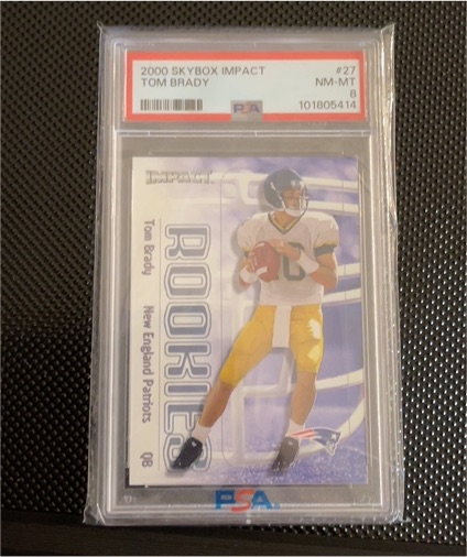 2000 Skybox Impact #27 Tom Brady — front