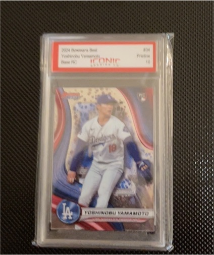 2020 Bowman #34 Yoshinobu Yamamoto — front