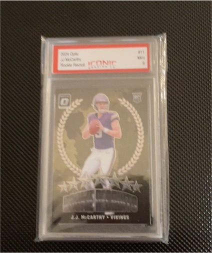 2020 Donruss Optic #1 J.J. McCarthy — front