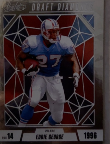 1996 Absolute Football Draft Diamonds #14 Eddie George — front