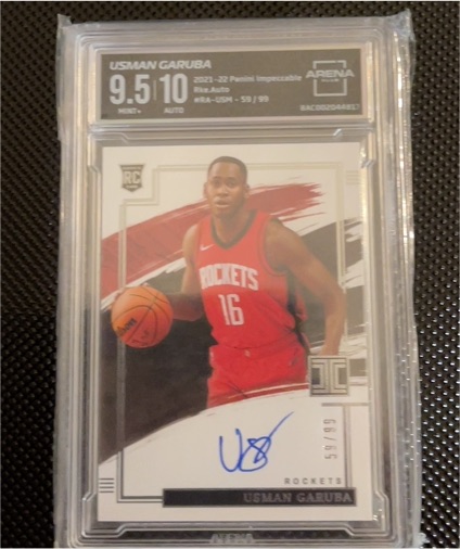 2021-22 Panini Impeccable #59 Usman Garuba — front