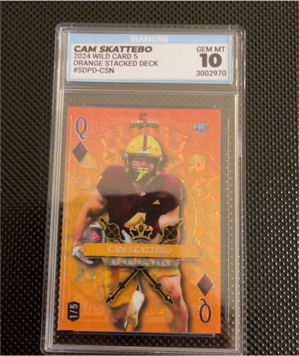 2024 Wild Card #5 Cam Skattebo — front