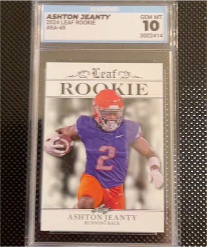 2024 Leaf #ERA-09 Ashton Jeanty Rookie — front