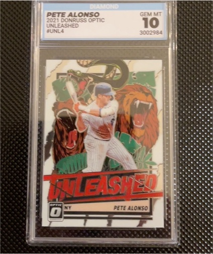 2021 Donruss Optic Unleashed #UNL4 Pete Alonso — front