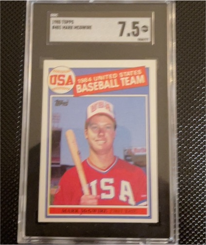 1985 Topps #485 Mark McGwire — front