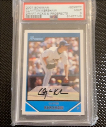 2007 Bowman Draft Picks & Prospects #BCP27 Clayton Kershaw — front