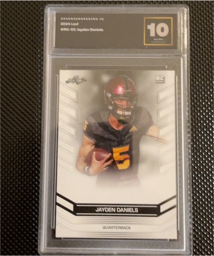 2021 Leaf #RO-03 Jayden Daniels — front