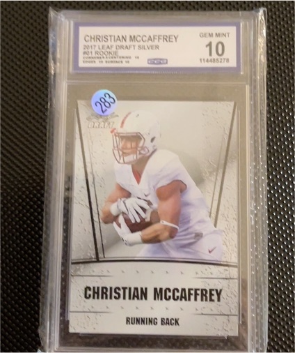 2017 Leaf Draft Silver #1 Christian McCaffrey — front