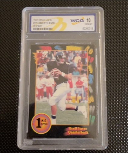 1991 Wild Card #13 Brett Favre Rookie — front