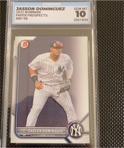 2022 Bowman #BP-98 Jasson Dominguez — front