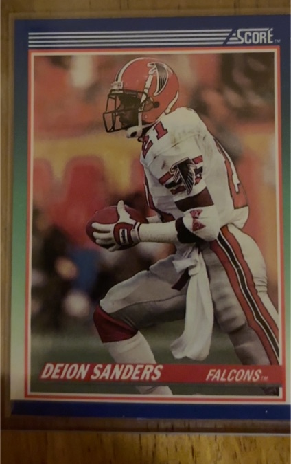 1989 Score #1 Deion Sanders — front