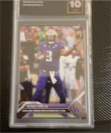 2021 Panini Contenders Draft Picks #10 Michael Penix Jr. — front