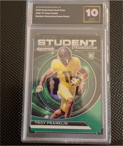 2024 Panini Prizm Draft Picks #80-TF Troy Franklin — front