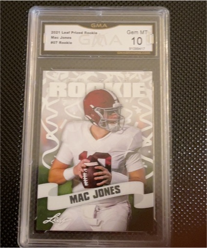 2021 Leaf Prized Rookie #07 Mac Jones — front