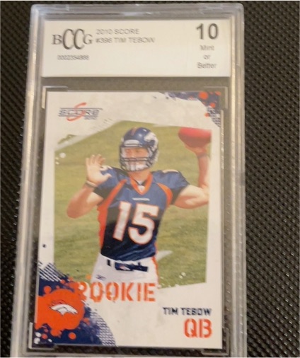2010 Score #88 Tim Tebow Rookie — front