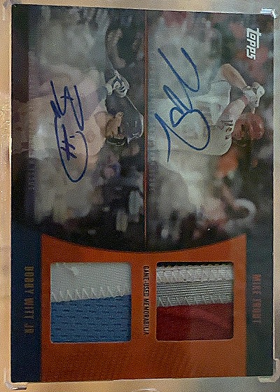 2021 Topps Shohei Ohtani Dual Jersey Autograph — front