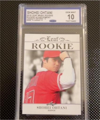 2018 Leaf Shohei Ohtani Rookie Achievement — front
