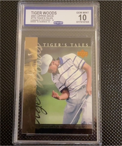 2001 Upper Deck #4T16 Tiger Woods — front