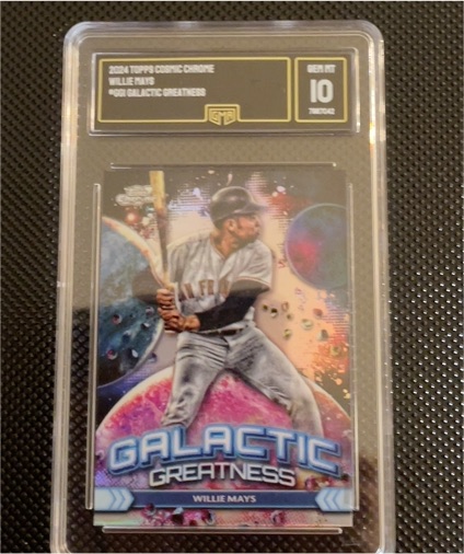 2024 Topps Cosmic Chrome #GG4 Galactic Greatness Willie Mays — front