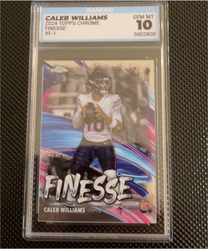 2024 Topps Chrome #F-1 Caleb Williams Finesse — front